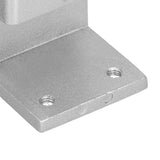 4pcs Desk Screen Baffle Clamp T Type Aluminum Alloy Silver Desktop Partition Bracket Holder for Office Classroom