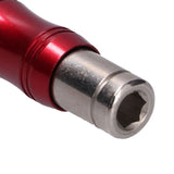 Hex Bit Tip Holder Chrome Vanadium Steel Self Locking Multi Angle Extension Rod for Electric Drill Screwdriver(Red Silver )