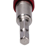 Hex Bit Tip Holder Chrome Vanadium Steel Self Locking Multi Angle Extension Rod for Electric Drill Screwdriver(Red Silver )