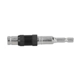 Hex Bit Tip Holder Chrome Vanadium Steel Self Locking Multi Angle Extension Rod for Electric Drill Screwdriver(Silver Black )