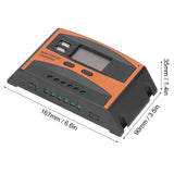 12V/24V Solar Charge Controller IP32 Waterproof High Efficient PWM Solar Power Controller60A