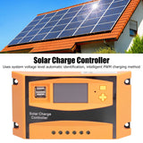12V/24V Solar Charge Controller Solar Charge Discharge Regulator Waterproof Photovoltaic Controller20A