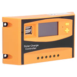 12V/24V Solar Charge Controller Solar Charge Discharge Regulator Waterproof Photovoltaic Controller50A