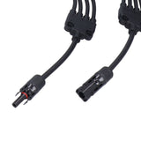 Solar Panel Connector 4 Branch Y Type Parallel Connector Solar Panel Extension Cable PV Wire Adapter
