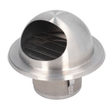 Stainless Steel Air Vent Stainless Steel Round Bull Nosed External Extractor for External Wall Exhaust 60 In Australia - Darrahopens