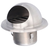 Stainless Steel Air Vent Stainless Steel Round Bull Nosed External Extractor for External Wall Exhaust 60 In Australia - Darrahopens