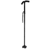 Aluminum Alloy Telescopic Crutches Walking Sticks Outdoor Elderly Cane With Torch In Australia - Darrahopens