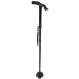 Aluminum Alloy Telescopic Crutches Walking Sticks Outdoor Elderly Cane With Torch In Australia - Darrahopens