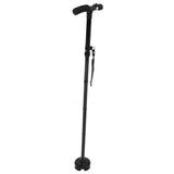 Aluminum Alloy Telescopic Crutches Walking Sticks Outdoor Elderly Cane With Torch