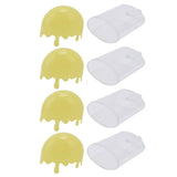 12Pcs Ice Cream Shape Candy Box Plastic Candy Case Container Wedding Party SuppliesYellow In Australia - Darrahopens