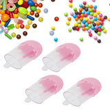 12Pcs Ice Cream Shape Candy Box Plastic Candy Case Container Wedding Party SuppliesPink