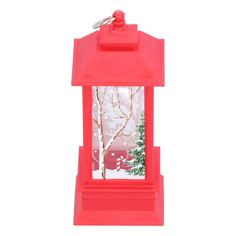 Christmas Glowing Decorative Light Portable LED Small Hanging Lamp Santa Claus Ornaments for Party Party Children GiftsRed In Australia - Darrahopens