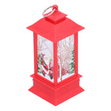 Christmas Glowing Decorative Light Portable LED Small Hanging Lamp Santa Claus Ornaments for Party Party Children GiftsRed
