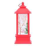 Christmas Glowing Decorative Light Portable LED Small Hanging Lamp Santa Claus Ornaments for Party Party Children GiftsRed