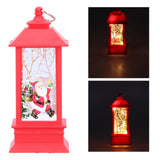 Christmas Glowing Decorative Light Portable LED Small Hanging Lamp Santa Claus Ornaments for Party Party Children GiftsRed