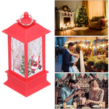 Christmas Glowing Decorative Light Portable LED Small Hanging Lamp Santa Claus Ornaments for Party Party Children GiftsRed