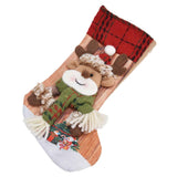Christmas Stocking Three Dimensional Printed Christmas Stocking Gift Bag Ornament for Christmas Tree Fireplace HangingDeer In Australia - Darrahopens