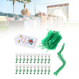 20PCS Keychain Bells Angel Stars Creative Christmas Decoration Gift Santa Claus Pendant Candy Bag Set Green