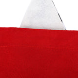 Christmas Gift Bag Faceless Santa Claus Drawstring Pouch Treat Bag for Christmas PartyRed