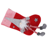 Christmas Hanging Ornaments Plush Faceless Old Man Christmas Stockings DecorationRed In Australia - Darrahopens