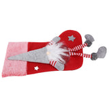 Christmas Hanging Ornaments Plush Faceless Old Man Christmas Stockings DecorationRed