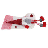 Christmas Ornaments Christmas Ornaments with Legs Plush Faceless Old Man in Deep Forest Christmas StockingsWhite