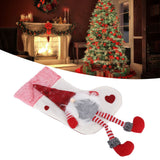 Christmas Ornaments Christmas Ornaments with Legs Plush Faceless Old Man in Deep Forest Christmas StockingsWhite