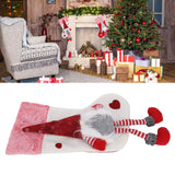Christmas Ornaments Christmas Ornaments with Legs Plush Faceless Old Man in Deep Forest Christmas StockingsWhite