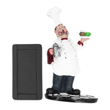 Resin Mustache Chef Figurine Fashion Small Ornaments Message Board Food Shop Hotel Decorations In Australia - Darrahopens