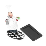 Resin Mustache Chef Figurine Fashion Small Ornaments Message Board Food Shop Hotel Decorations In Australia - Darrahopens