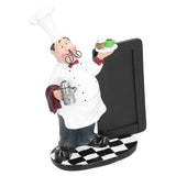 Resin Mustache Chef Figurine Fashion Small Ornaments Message Board Food Shop Hotel Decorations In Australia - Darrahopens