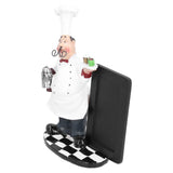 Resin Mustache Chef Figurine Fashion Small Ornaments Message Board Food Shop Hotel Decorations In Australia - Darrahopens