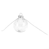 10Pcs/Set Decorative Hanging Ball Reusable Fillable Transparent Christmas Ball for Holiday Party6cm