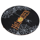 Spider Web Pattern Welcome Sign Wooden Hanging Door Hanger for Halloween Family Gathering BlackBowknot Not Included In Australia - Darrahopens
