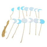 13PCS Moon Phase Wall Hanging Decor Banners Hanging Ornaments for Bedroom Home Office Nursery Wall Art In Australia - Darrahopens