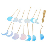 13PCS Moon Phase Wall Hanging Decor Banners Hanging Ornaments for Bedroom Home Office Nursery Wall Art