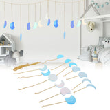 13PCS Moon Phase Wall Hanging Decor Banners Hanging Ornaments for Bedroom Home Office Nursery Wall Art