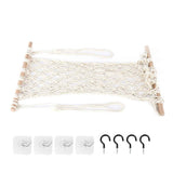 Simple Hanging Fruit Basket Fruit Hammock Holder Net Cotton Rope Hanger for Kitchen Home Decor