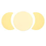 Acrylic Mirror Wall Sticker Sun Half Moon Shape Decorative Background Decal for Home UseGold
