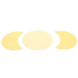 Acrylic Mirror Wall Sticker Sun Half Moon Shape Decorative Background Decal for Home UseGold In Australia - Darrahopens