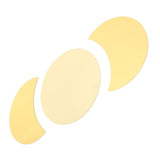 Acrylic Mirror Wall Sticker Sun Half Moon Shape Decorative Background Decal for Home UseGold