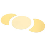 Acrylic Mirror Wall Sticker Sun Half Moon Shape Decorative Background Decal for Home UseGold