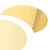 Acrylic Mirror Wall Sticker Sun Half Moon Shape Decorative Background Decal for Home UseGold