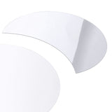 Acrylic Mirror Wall Sticker Sun Half Moon Shape Decorative Background Decal for Home UseSilver
