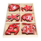 Wooden Hanging Ornaments DIY Christmas Tree Decorative Pendants Decoration AccessoriesJM02033 In Australia - Darrahopens