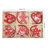 Wooden Hanging Ornaments DIY Christmas Tree Decorative Pendants Decoration AccessoriesJM02033