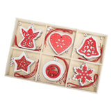 Wooden Hanging Ornaments DIY Christmas Tree Decorative Pendants Decoration AccessoriesJM02034 In Australia - Darrahopens