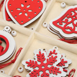 Wooden Hanging Ornaments DIY Christmas Tree Decorative Pendants Decoration AccessoriesJM02034