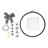Halloween Embroidery DIY Decorative Cross Stitch Crafts Kit for Home Festival DecorationWith Bowknot In Australia - Darrahopens