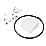 Halloween Embroidery DIY Decorative Cross Stitch Crafts Kit for Home Festival DecorationWithout Bowknot